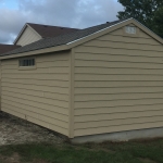 Franklin 12x20 with LP lap siding and transom window
